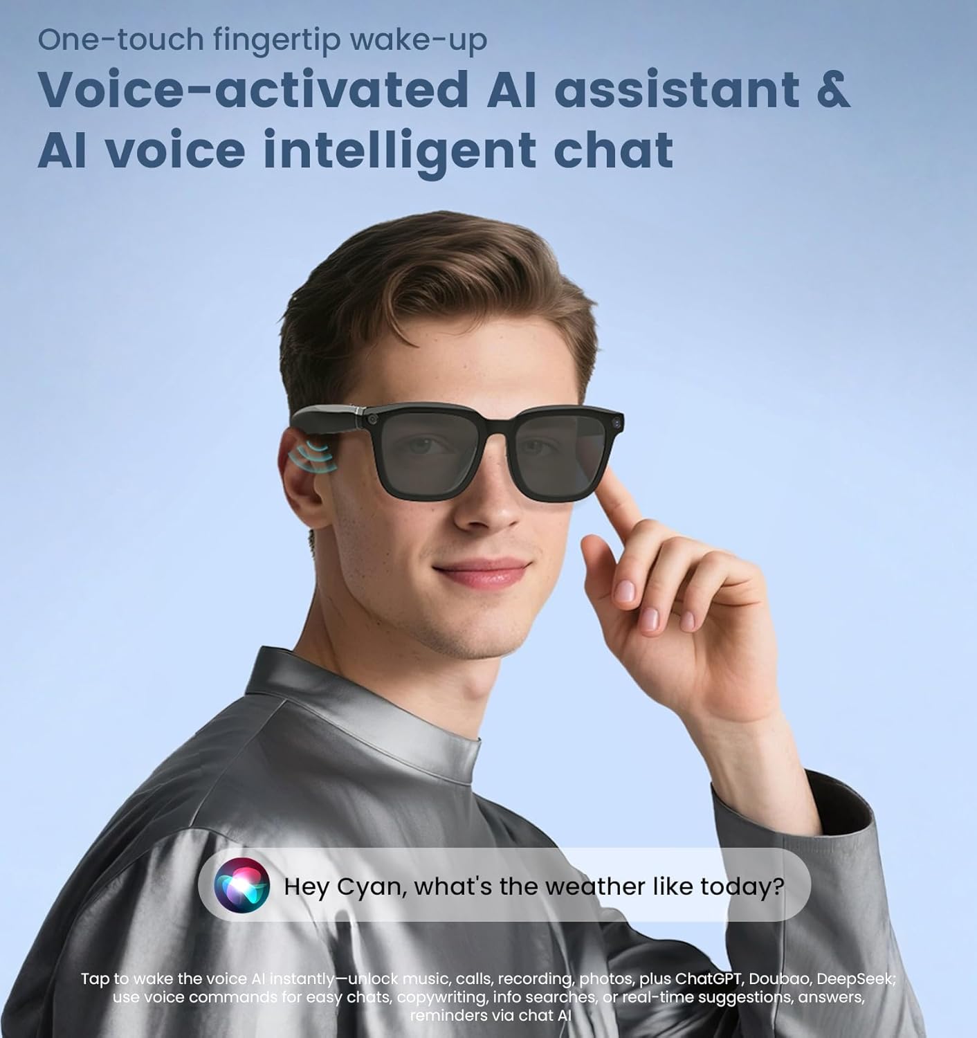 AI Smart Camera Glasses 1080P  - Smart Glasses Lens ulasan dan harga