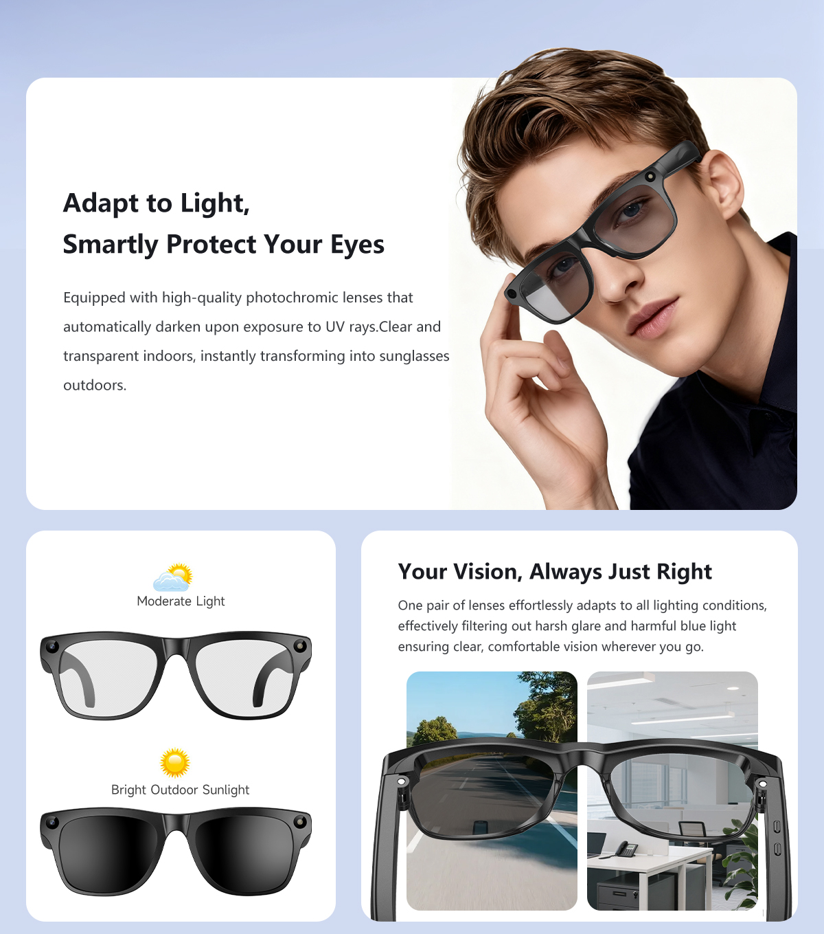 AI Smart Glasses Camera AI Pho - Smart Glasses Lens ulasan dan harga