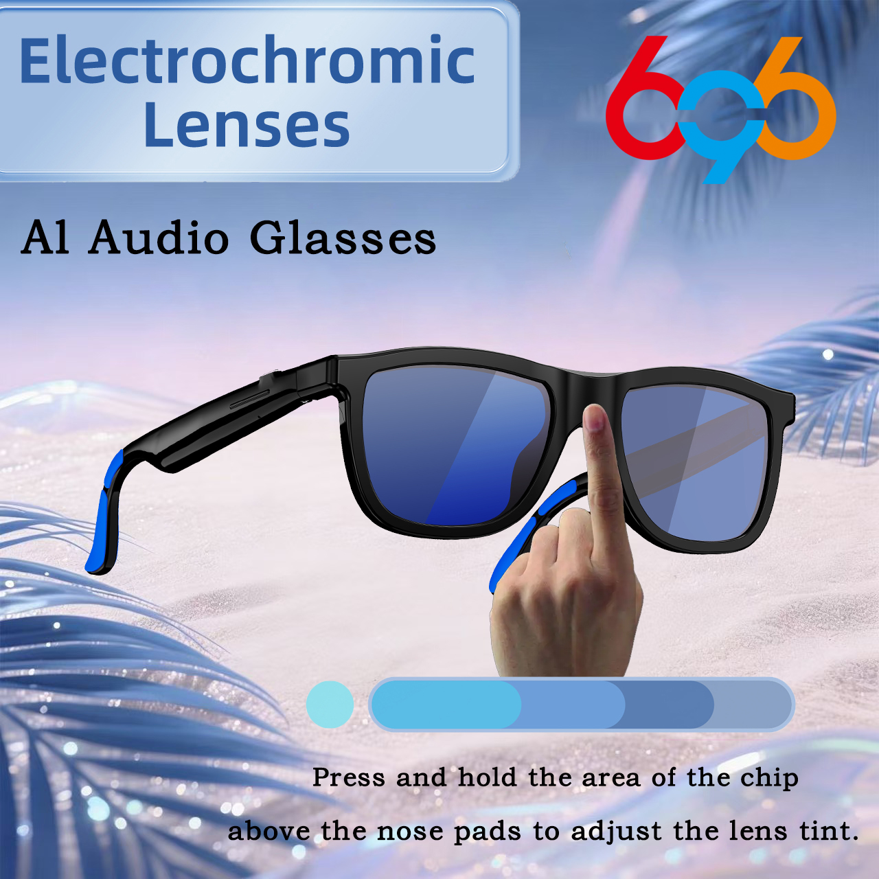 New AI Audio Glasses Electroch - Smart Glasses Lens ulasan dan harga