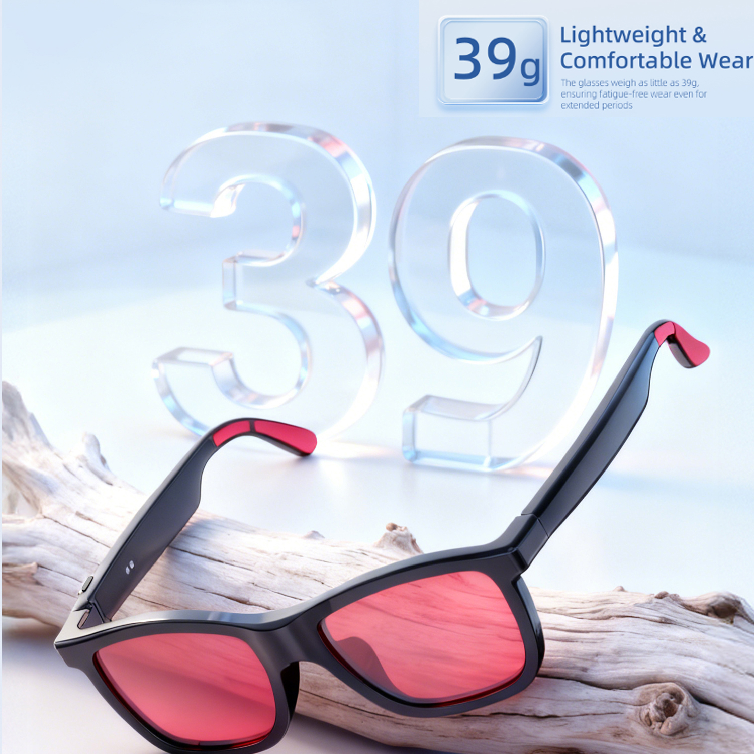 New AI Audio Glasses Electroch - Smart Glasses Lens ulasan dan harga