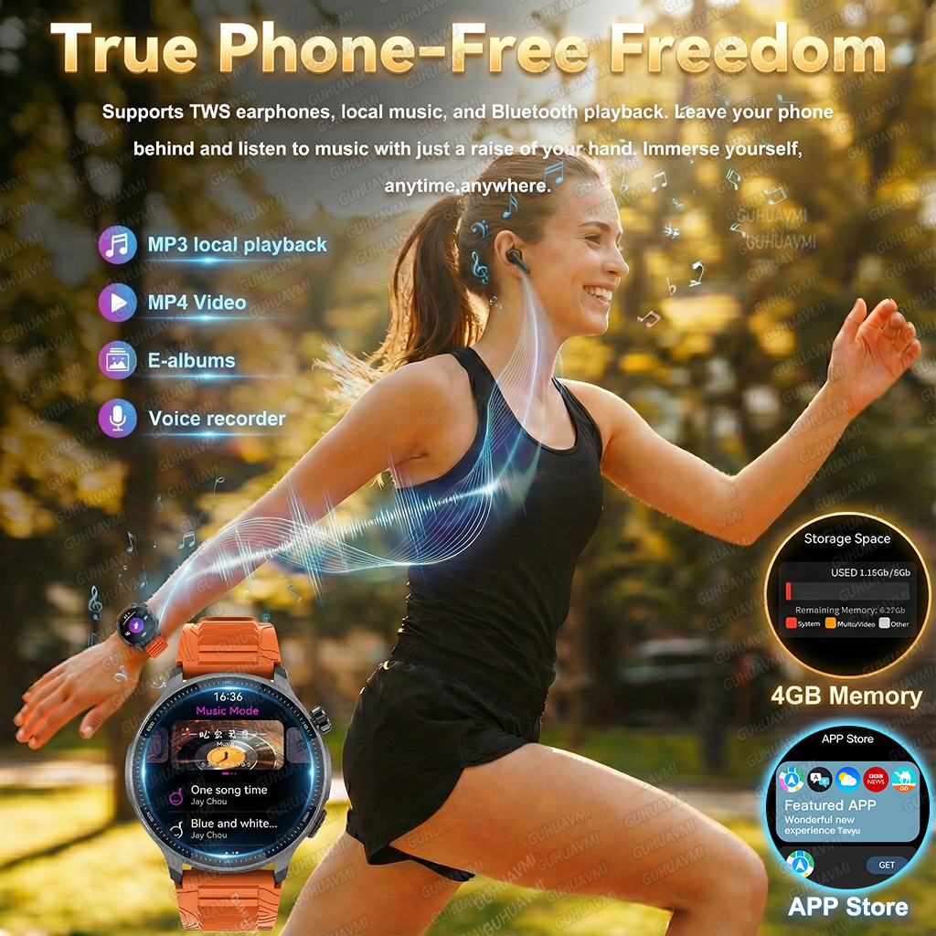 NEW 4G Memory GPS Offline Map  - Fall Detection Watch ulasan dan harga