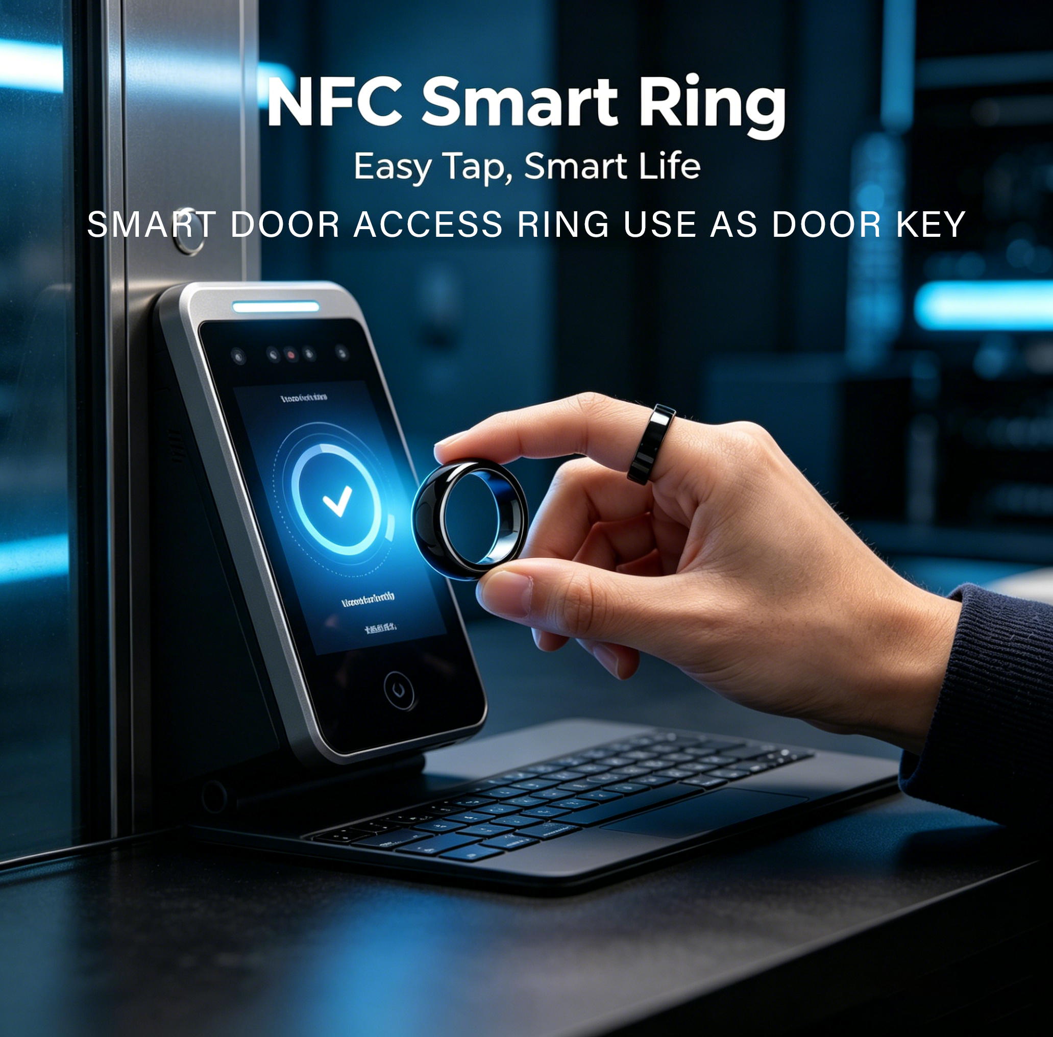 Ntag216 NFC Full Ceramic Smart - Smart Ring Nfc Pay ulasan dan harga