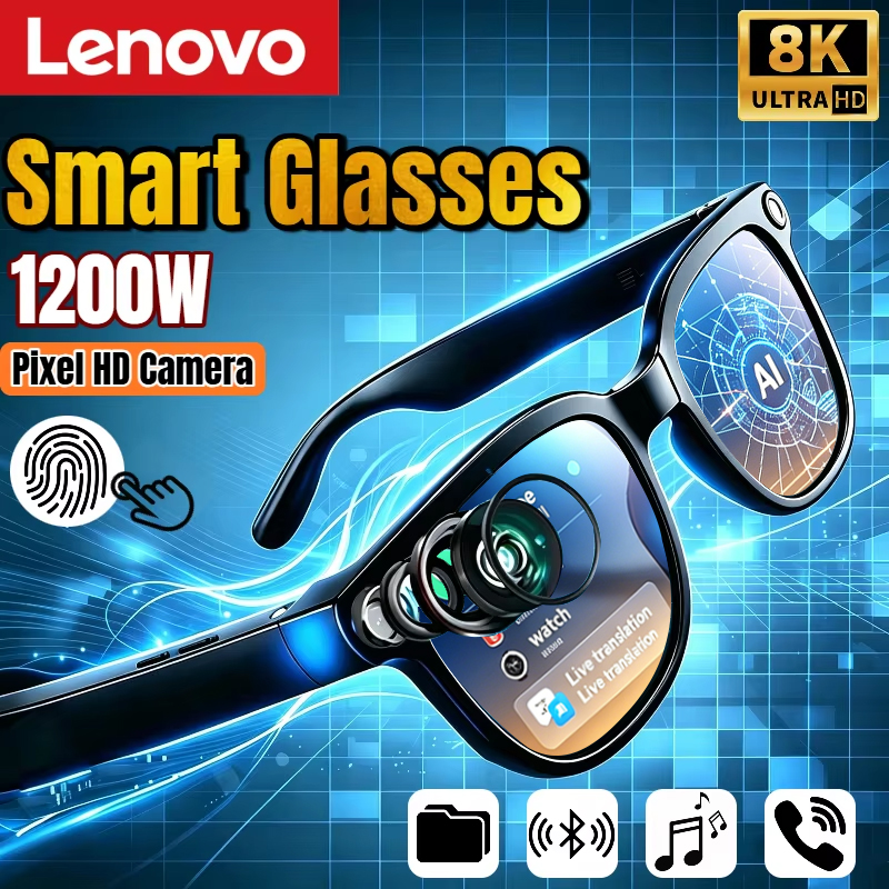 Lenovo AI Smart Glasses 8K Rem - Smart Glasses Lens ulasan dan harga