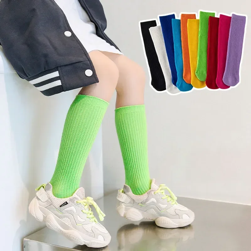 Boy Girl Mid-Calf Ribbed Strip - Baby Sock Oximeter ulasan dan harga