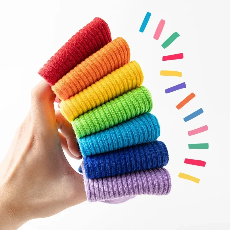 Boy Girl Mid-Calf Ribbed Strip - Baby Sock Oximeter ulasan dan harga
