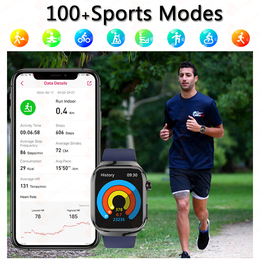 TK16 Smart Watch Men 2.04 Inch - Fall Detection Watch ulasan dan harga