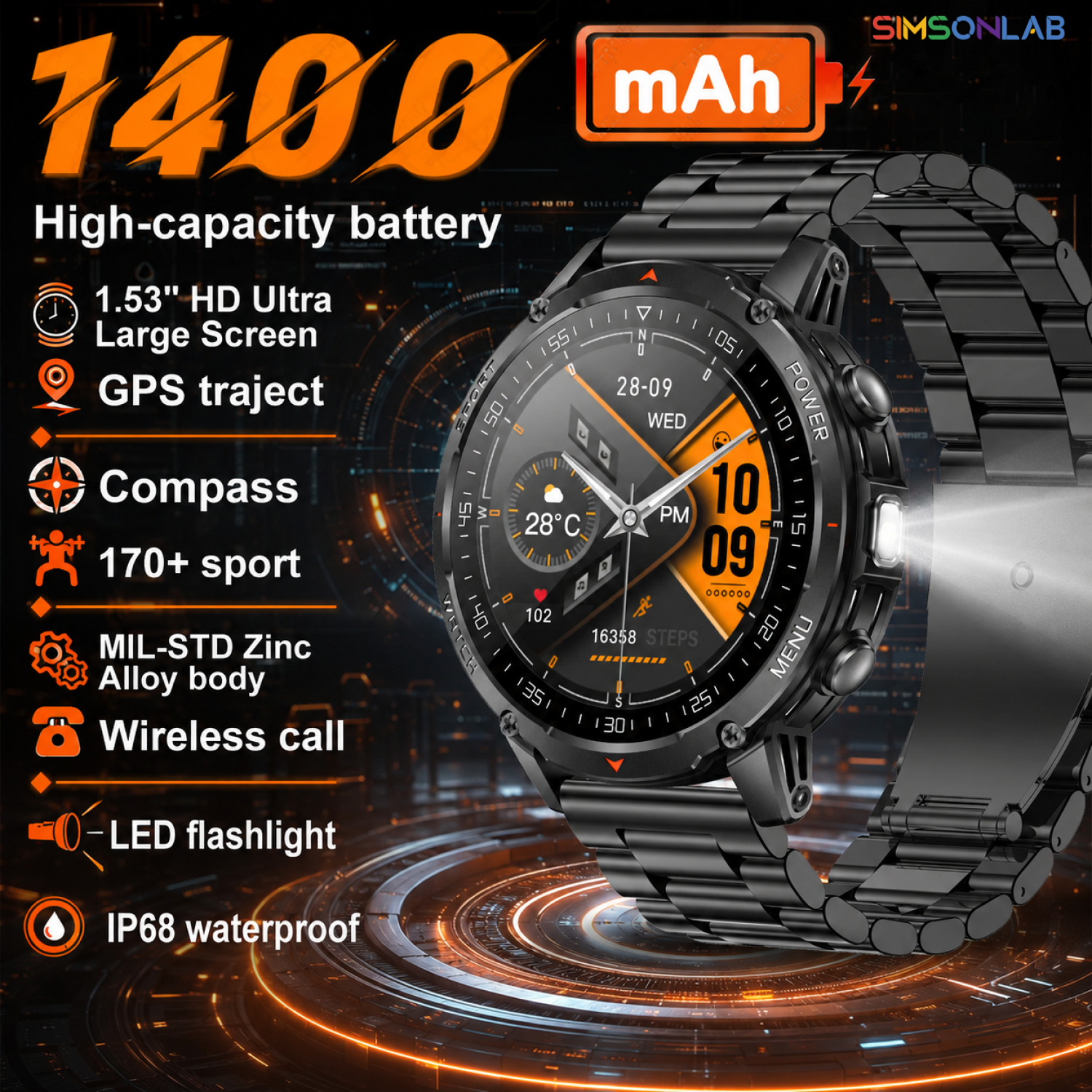 2026 New 1400mAh Military GPS  - Smart Insole Pressure ulasan dan harga