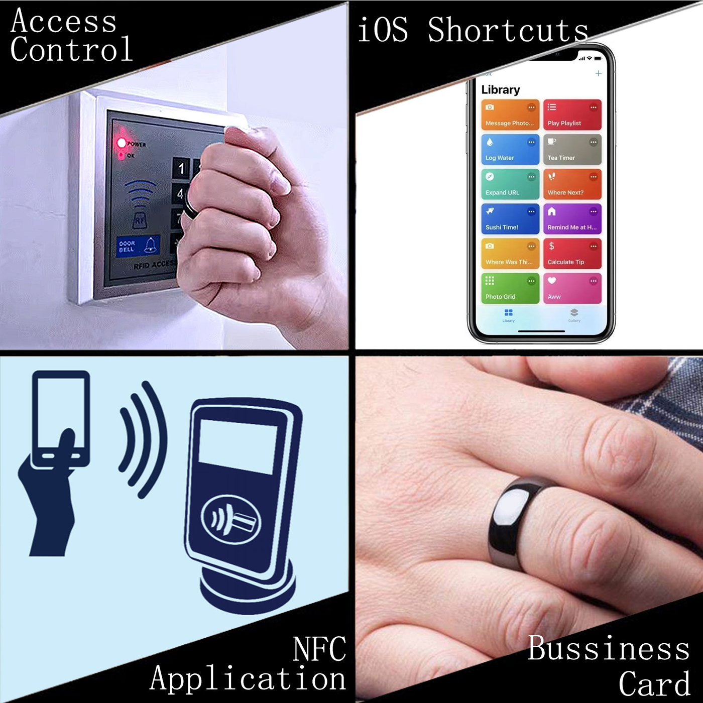Ntag215 NFC Full Ceramic Smart - Smart Ring Nfc Pay ulasan dan harga