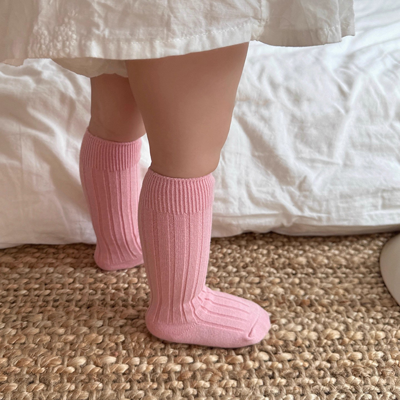 Solid Color Boys Girls Long So - Baby Sock Oximeter ulasan dan harga