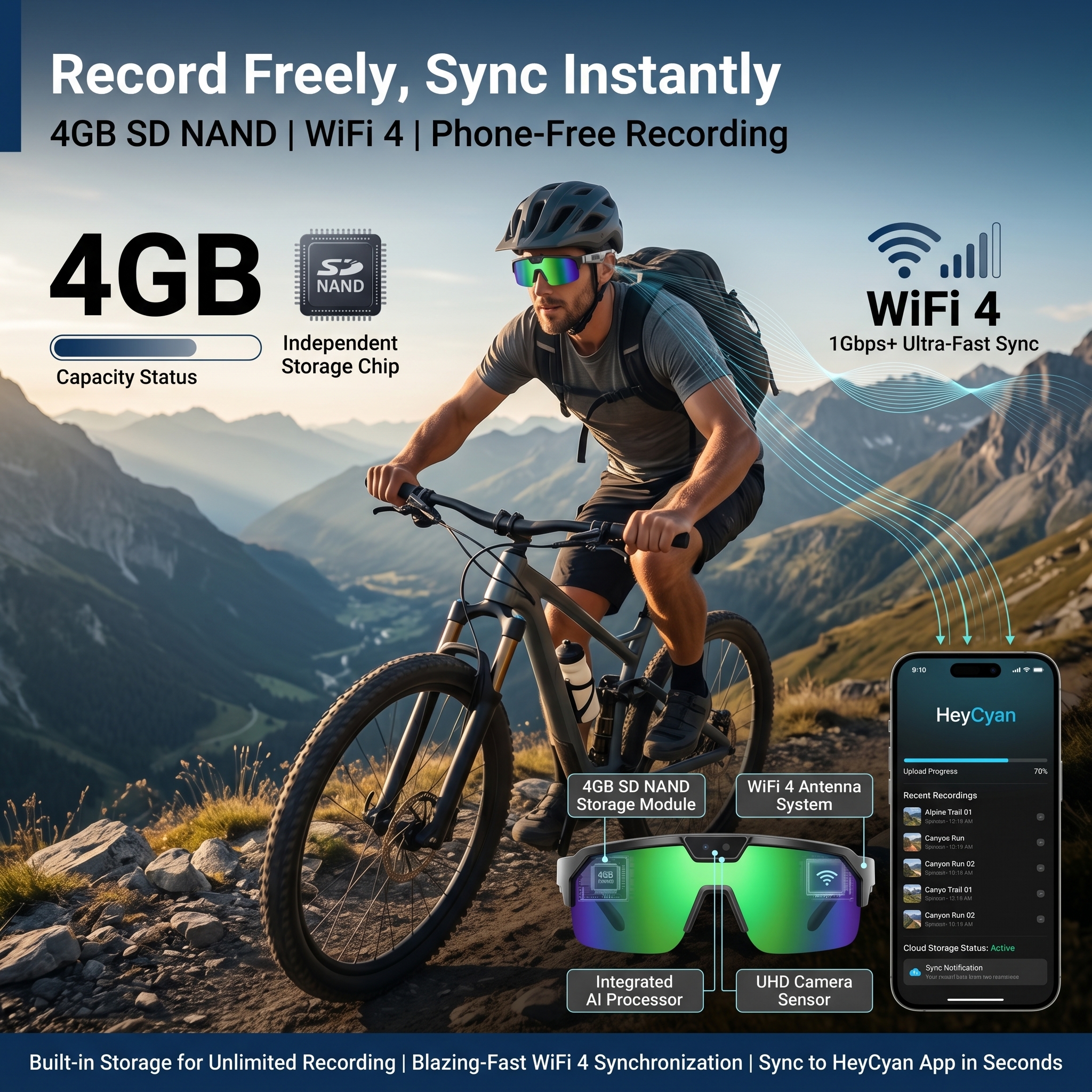 Smart Glasses with 4K HD Anti- - Smart Glasses Lens ulasan dan harga