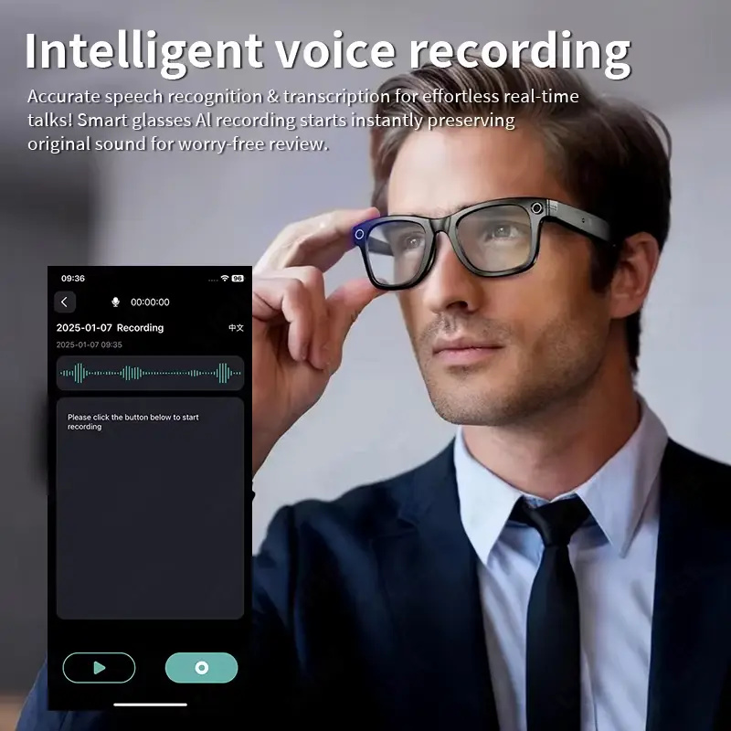 AI Smart Glasses with 8MP Came - Smart Glasses Lens ulasan dan harga